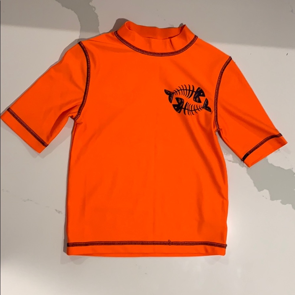 Boys Cherokee XS (4/5T) Orange Rash Guard